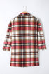 Plaid Button Up Lapel Jacket